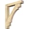 Ekena Millwork Merced Block Rough Sawn Bracket w/ Offset Brace, Douglas Fir, 6"W x 34"D x 40"H BKT0604X34X40MRC05RDF - alternate 1
